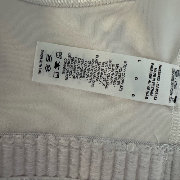 Nike Sports Bra, white, Size L - Picture 4 of 4